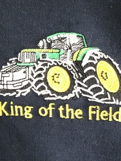 King of the Field Tractor Hoodies