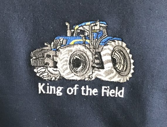 King of the Field Tractor Hoodies