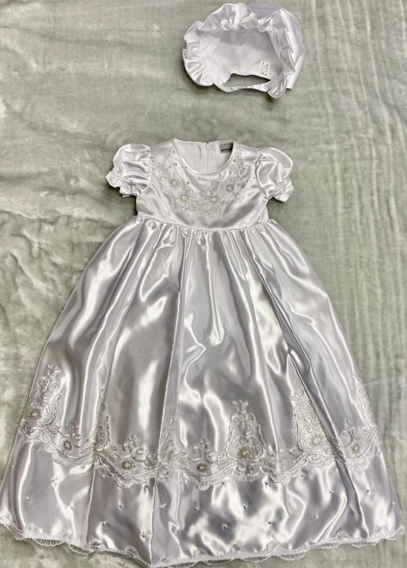 CHRISTENING GOWN AND BONNET