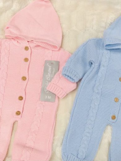 BABY  KNIT ONE-PIECE SUIT