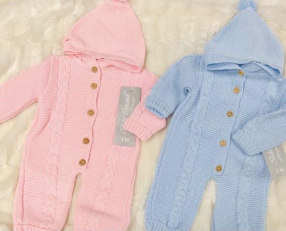 BABY  KNIT ONE-PIECE SUIT