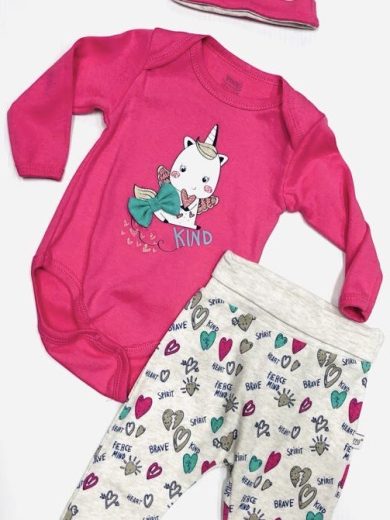 BABY GIRL OUTFIT 3-PIECE