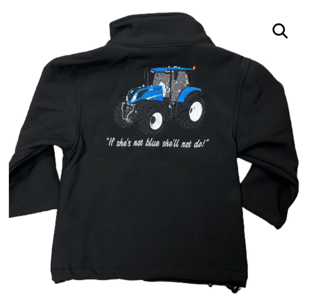 BLUE TRACTOR SOFTSHELL JACKET - The Family Store