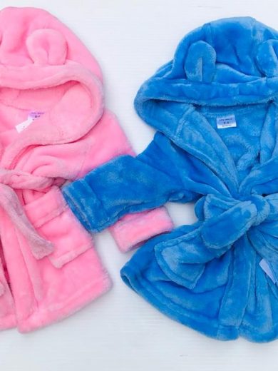 HOODED BABY BATH ROBE