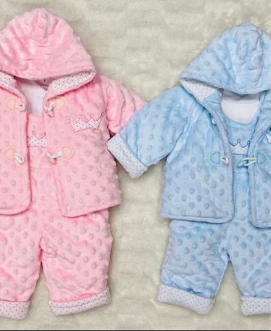 BABY VELOUR 3-PIECE OUTFIT