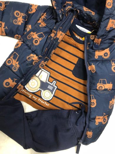 BLUE SEVEN BABY TRACTOR 3-PIECE OUTFIT